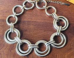 Vintage Saks Fifth Avenue Gold Link Necklace: 1970s Statement Jewelry - Etsy