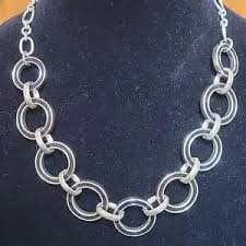 Chico's | Jewelry | White House And Black Market 2 Sided Cream And Black Necklace And Bracket | Poshmark