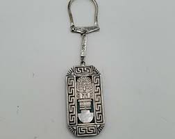 VINTAGE STERLING SILVER Keychain Aztec Mayan God on Jade Marked 925 Antique Collectible Pendant Jewelry - Etsy Australia