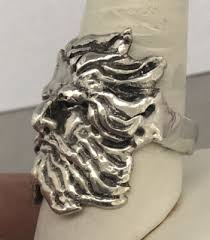 Vintage Men's Solid Sterling Silver Greek God ZEUS Ring Size 10 3/4 | eBay