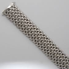 Sterling Silver 7.5-Inch Sterling Silver Basketweave 17.1mm ...
