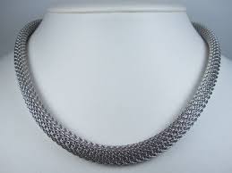 Nina Ricci Rhodium Plated Mesh Pendant - 16" - 3867 | eBay