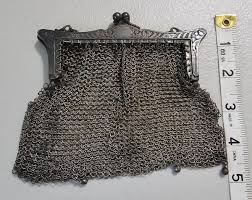 Antique German Silver Mesh Purse Chain Vintage (silver ...