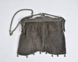 German Art Nouveau Antique Mesh Chain Purse - Etsy
