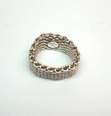 RETIRED TIFFANY & CO SOMERSET MESH RING STERLING SILVER 925 ...