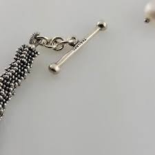 Sterling MICHAEL DAWKINS Bracelet & Earrings Set Pearls 14k & Granulation design | eBay