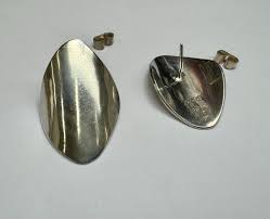 Vintage Large Mexico TA5 AA 925 Sterling Silver Stud Earring ...