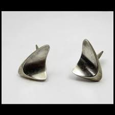 Sterling Silver George Jensen Cuff Links in Abstract Swirl ...