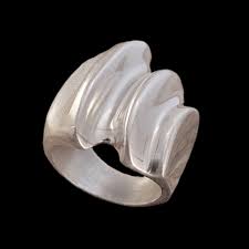 Sterling Taxco Mexico Contemporary Sculptural Statement Ring ...