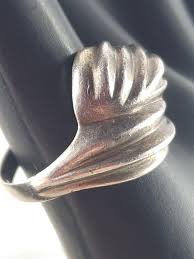 Vintage Solid Sterling Silver Textured Dome Knot Ring Size ...