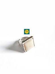 Yellow Beige Aventurine Ring, Square 16 X 16 Mm, Adjustable, Gemstone Ring for Women by Fecreationsfr. BA228 - Etsy