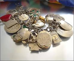 1960s Sweet 16 Vintage Charm Bracelet 25 Lucky Charms ...