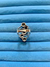 White Buffalo 5 Stone Ring in Sterling Silver - Size 8 ...