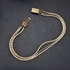 Avon Triple Strand Chain Bracelet Gold Tone Silver Tone Vintage Costume Jewelry | eBay