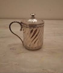 Antique French Sterling Silver Mustard Pot Unique Decor ...