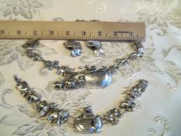 Vintage Silver plated Matching Noah's Ark Necklace Bracelet ...