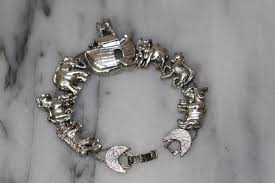 Silver Animal Charm Bracelet - Etsy