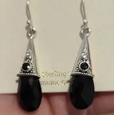 Shivam | Jewelry | Shivam Sterling Silver Black Onyx Cone ...