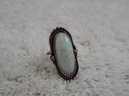 Silvertone White Confetti Adjustable Ring ~ Size 7-9 (J39) | eBay