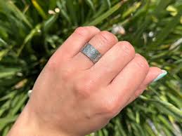 Faith Ring Cross Band Oxidized Vintage Style 925 Sterling ...