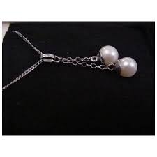Sterling Silver and Cultured Pearls Necklace. For Sale at ...