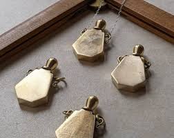 Vintage Brass Perfume Bottle Essential Oil Container on Chain Fragrance Essence Scent Bottle Necklace Pendant Brass Screw Cap Polished - Etsy