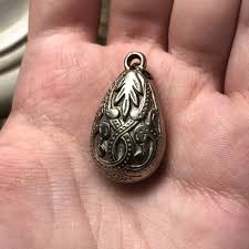 Jewelry | Antique Sterling Silver Egg Drop Pendant | Poshmark