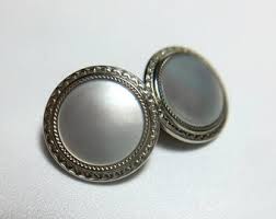 Art Deco Krementz Gold and Mother of Pearl With Platinum Inlay Rims Complete Tuxedo Stud Set With Matching Cufflinks in Original Box 1930s - Etsy