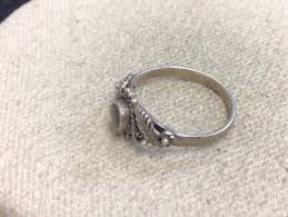 Vintage Sterling Silver 925 Black Onyx Leaves Ring Sz 7.75 S558 | eBay