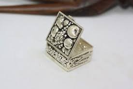 Antique 1890 Victorian Vintage Sterling Silver 1" Jewelry ...