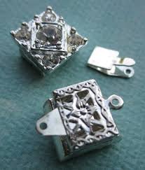 Antique Necklace Clasp With Rhinestones - Etsy