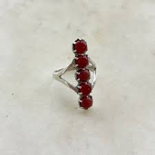 5 Stone Carnelian Ring | MIMOSA Handcrafted