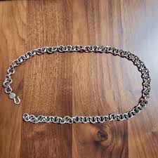 Authentic Chrome Hearts Single B Ring Necklace 20 length ...