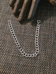 VINTAGE STERLING SILVER DOUBLE LINK BRACELET 7.25 IN FOR ...