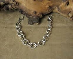 Heavy 6 Sided Wire Sterling Silver 8 1/2" Link Bracelet | eBay