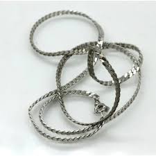 CCI | Jewelry | Cci Caret Creation Inc Fine Quality Silver Tone Serpentine Chain Necklace 23 | Poshmark