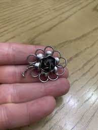 Vintage Pegasus Coro Sterling Silver 925 Open Work Flower ...