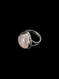 SS Rose Quartz Ring - Size 8 - Gary's Gem Garden