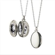 Monica Rich Kosann Sterling Silver Four-Image Oval Locket ...
