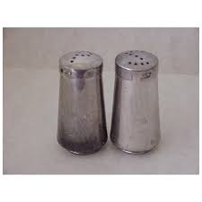Vintage Small Sterling Salt & Pepper Set Modernist Style ...