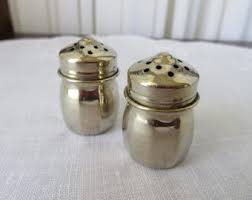 Vintage Mini Silver Salt & Pepper Shakers, Unmarked, Individual Salt and Pepper, Silver Salt and Pepper Shakers, Home Decor, Silver Decor - Etsy