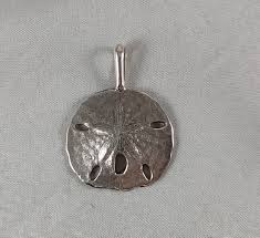 Solid Sterling Silver Sand Dollar Pendant NICE! HEAVY!! 1.75 ...