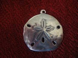925 Sterling Silver Oxidized Sand Dollar Charm, Sterling ...