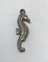 STERLING SILVER SEAHORSE BRACELET CHARM SEA HORSE OCEAN LIFE ...