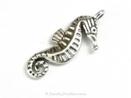 Seahorse Charms, Antique Silver, 3 Dimensional, Lead Free ...