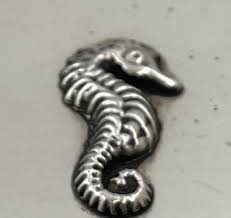 Tiffany and Co. Sterling Silver Compact with Mirror and Seahorse Motif For Sale at 1stDibs