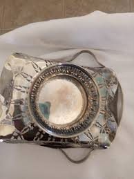 ESPN Pierced Silver Plate Vintage Footed Bride's Bowl - Etsy