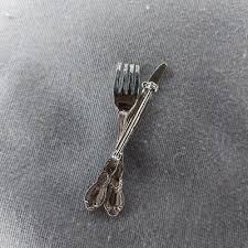Fork Knife Silverware Chef 2" Hat Jacket Pin | eBay