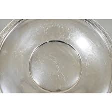 Early 20th Century Antique Victorian W B Mfg Co Round Silver Plated Serving Plate Dish Platter | Chairish