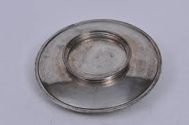 Lot - Gorham sterling silver presentation dish. "The Erie Railroad Oct. 8. 1919" "Presented by The Engineering Dept." Hand hammered surface. Engraved decoration. 9-1/2" diameter. 12.9 ozt. Good condition.